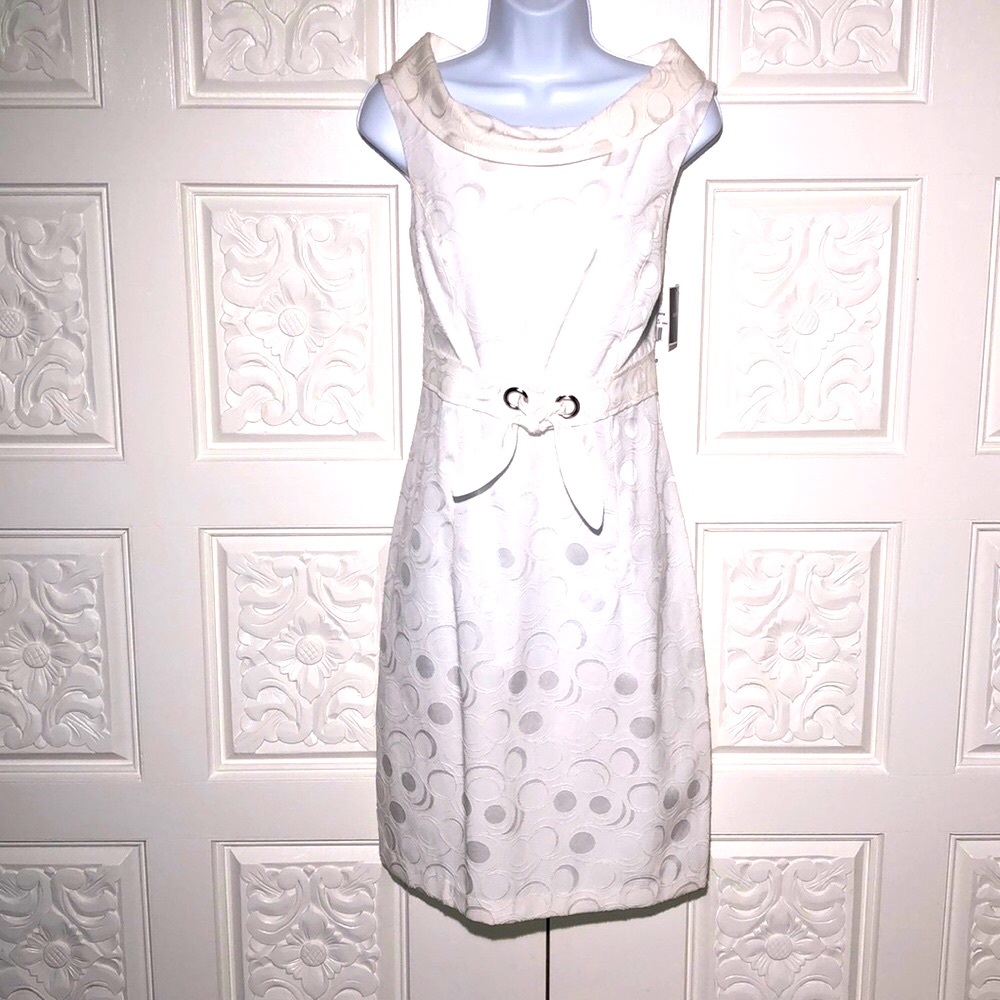 R & K Originals women’s new White Dress 12